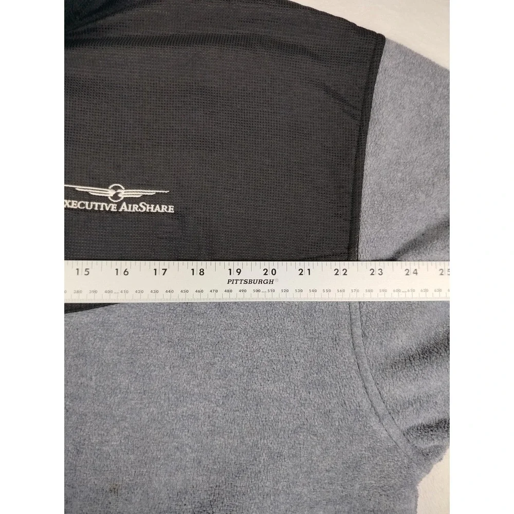 Colorado Clothing Jacket Mens XL Gray Fleece Full Zip Executive AirShare Logo